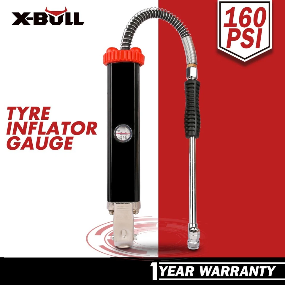 Automotive Inflates Inflating Gun Tyresatey Meter Car Truck Pump Hose Gauge