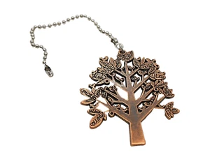 Tree of Life Ceiling Fan or Light Pull- Nickel Free- Copper Colored- 70x57x2mm - Picture 1 of 3