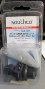 Teak Isle Southco Locking Latch Push Button Black, 264-29208 New - Picture 1 of 2
