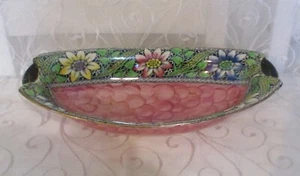 Vintage Maling Lustre Ware Oval Lace Border Dish / Bowl - Picture 1 of 11