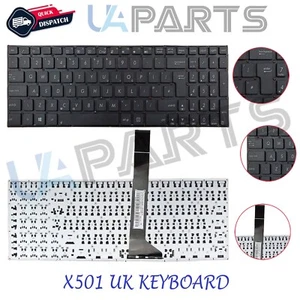 Teclado portátil negro para ASUS X550C K550 X501 A550C A550VB Y581C X550 S550 UK - Imagen 1 de 3