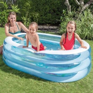 Intex Oval Whale Fun Pool Inflatable Paddling Pool Swimming SEALIFE 1.6 m x 1 m - Picture 1 of 2