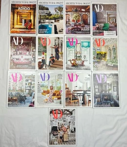 LOT of 13 Architectural Digest Magazines 2017 2018 - Imagen 1 de 6