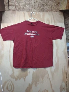 Vintage Harley Davidson T-Shirt 3xl Burgundy "The Original" Twin Cities MN 1591 - Picture 1 of 6