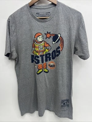 Houston Astros Mitchell & Ness Retro Cooperstown Collection Unisex T-shirt- Sz L - Image 1 of 4