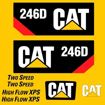 Fits 246D Caterpillar Skid Steer Replacement Decals - Image 1 of 2