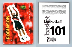 Clifford Robinson - Trail Blazers #101 Basketball 1997-8 Upper Deck Sticker - Picture 1 of 1