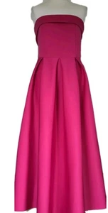 Damen 10-12 Quiz Magenta Bandeau Skaterkleid 2 Taschen  - Bild 1 von 6