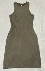 Abito tubino Lululemon a costine Softstreme slim fit TPTC taupetastic donna taglia 8 - Foto 1 di 7