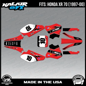 Graphics Kit for HONDA XR70 (1997-2000) XR 70 Speed - Red - Bild 1 von 4