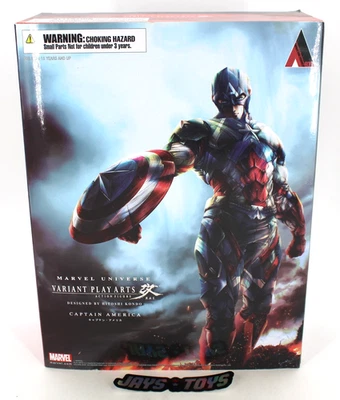 Figura Kai Capitán América Variante Universo Marvel Play Arts Sellada de Fábrica Foto 1 de 4