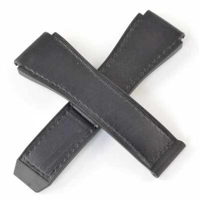TAG Heuer Connected 45mm, E3 & E4 Black Leather & Rubber Watch Strap 26mm – 20mm - Image 1 of 4