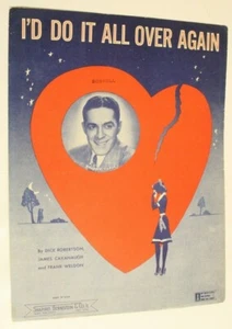 I'd Do It All Over Again Sheet Music 1945 vintage - Picture 1 of 2