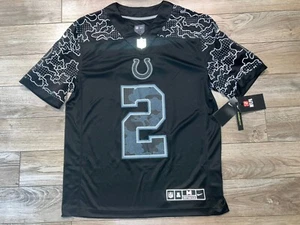 Indianapolis Colts #2 NFL Fútbol Negro Variación Nike Jersey M Mediano Para Hombres NUEVO - Imagen 1 de 6