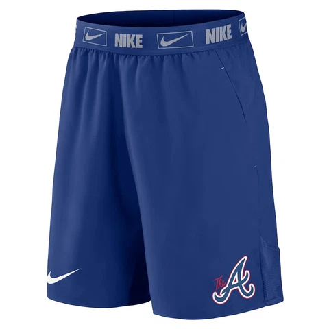 New Atlanta Braves Nike City Connect Woven Shorts Men's 2023 MLB The A ATL Royal Cover