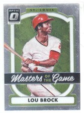 2017 Donruss Optic Masters of the Game #4 Lou Brock NM-MT Cardinals