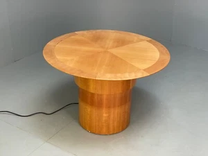 Circular Maple Coffee Table Height Adjustable Art Deco Themed Modern EB9439 MWOO - Picture 1 of 24