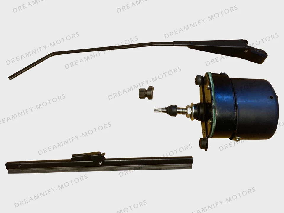 Kit de motor limpiaparabrisas universal 12 voltios se adapta a Willys jeep CJ2A CJ3A CJ3B CJ5 Foto 1 de 4