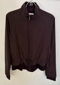 FLX Womens Size L Convertible Active Cinch Peplum Jacket Full Zip Black - Picture 1 of 12
