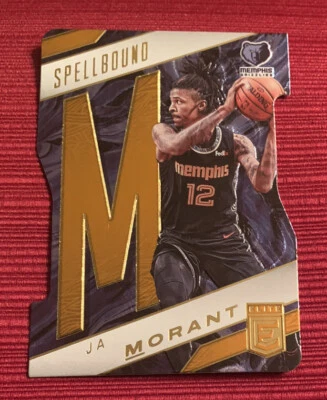 2021-22 Donruss Elite Ja Morant SPELLBOUND LETTER M GOLD SP Insert. Grizzlies - Image 1 of 4