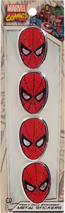Emblem 4er Pack - Spider-Man Maske Marvel Comic 1,125" METALL Sticker Aufkleber #3749 - Bild 1 von 1