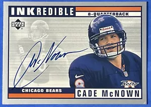 1999 Upper Deck Inkredible Retro SP Auto Cade McNown RC Rookie CM Bears *Read* - Picture 1 of 2