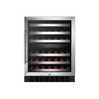 Summit SWC530BLBIST 23.63' Black Glass Door Wine Refrigerator w/ Dual Tempera...