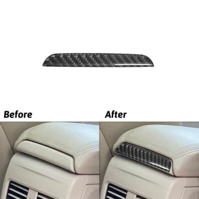 Cubierta trasera del panel de la caja del reposabrazos de fibra de carbono para Mercedes-Benz CLA C117 GLA X156 Foto 1 de 4