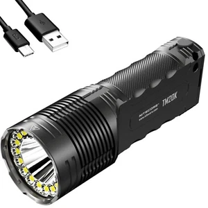 Nitecore TM20K 20000 Lumen Rechargeable Flashlight USB-C Charging Cable Holster - Picture 1 of 12