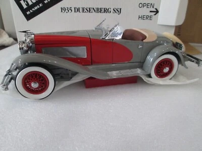 Danbury Mint Diecast 1935 Duesenberg SSJ Speedster - Grey/Red.  1:24 scale - Image 1 of 4