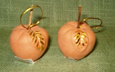 19 Terracotta-Äpfel als Baumschmuck/ Floristik, 3,5 x 4 cm, NEU - Bild 1 von 2