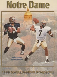 1999 Notre Dame Fighting Irish NCAA Football Spring Prospectus - Picture 1 of 2