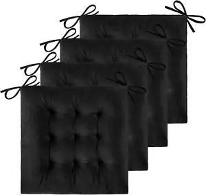 4 Pack Chair Cushions for Dining Chairs Chair Pads Cushion for Kitchen Office Tu - Picture 1 of 26