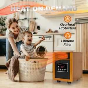 Original 1500-Watt Infrared Portable Space Heater with Dual Heating System - Picture 1 of 12