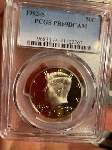 1992-S 50c PCGS PR 69 DCAM Cover