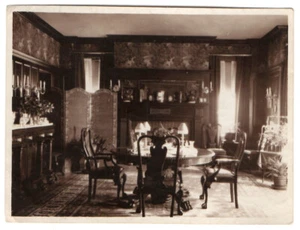 Vintage photo house interior living room home decor 1910's German photograph - Picture 1 of 2