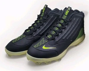 Nike Baseball Cleats Griffey 2 MCS Black Volt HF1579-001 Mens Sz 13 Brand New - Picture 1 of 14