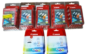 7x Original Canon BCI-3e C/M/Y Tintenpatronen Multipack Satz BJC 3000 6000 NEU - Bild 1 von 1