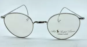 Vtg POLO RALPH LAUREN G4 Eyeglasses Silver Metal England 14KT GF Curlsides Hook - Picture 1 of 8
