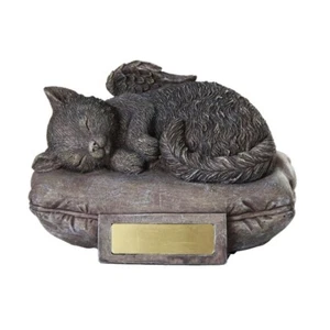 Cat Urn for Cremation Ashes Statue Pet Memorial Figurine - Picture 1 of 4