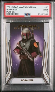 Boba Fett - 2021 Star Wars Masterwork Purple PSA 9 #41/50 - Picture 1 of 2