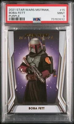 Boba Fett - 2021 Star Wars Masterwork Purple   PSA 9   #41/50 - Image 1 of 2