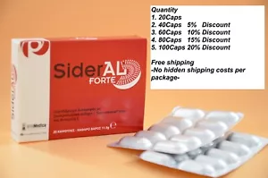 💊SIderAl Forte💊 Sucrosomial Iron Supplement. High Absorption. Up to 100 caps - Picture 1 of 9