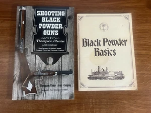 THONPSON CENTER ARMS CO. SHOOTING BLACK POWDER GUNS & Black Power Basics Books - Picture 1 of 6