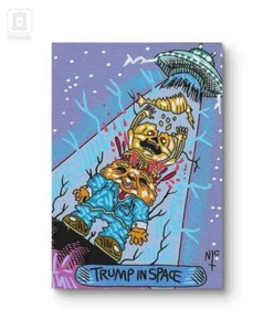 GPK SKETCH CARD, INKS ON GLOSS PAPER, CORRECT SIZE!, TRUMP - Picture 1 of 1