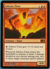 Inferno Titan FOIL Magic 2012 / M12 NM Red Mythic Rare CARD (198024) ABUGames