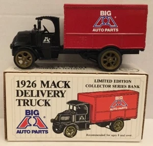 Ertl Big A Auto Parts 1926 Mack Delivery Truck Coin Bank # 9094UA NEW IN BOX - Picture 1 of 12