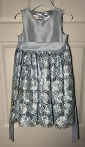 American Princess Girls Dress 6 Baby Blue 100% Polyester Sleeveless Sequin Party - Picture 1 of 4