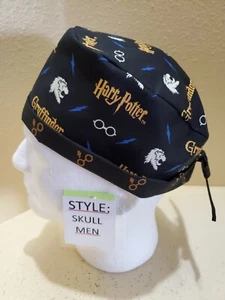 Harry Potter Gryffindor Men's Skull/Chemo Surgical Scrub Hat/Cap Handmade - Picture 1 of 8