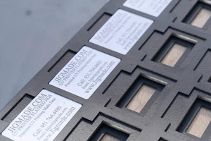 Business Card Printing Jig for Roland LEF 20/200/2-200 with PDF Template-JGEBY - Picture 1 of 20